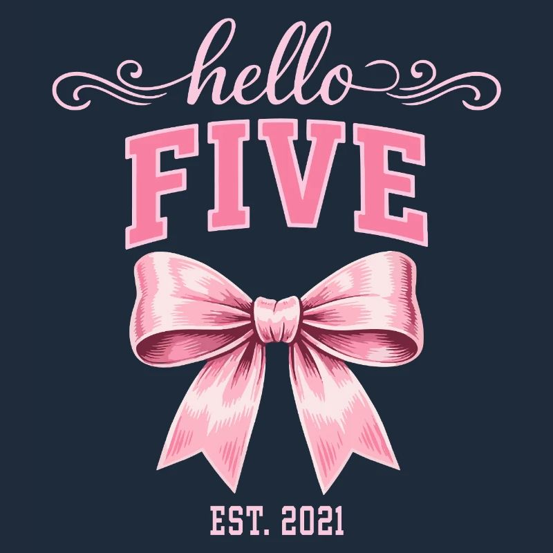 Hello Five 5 Year Old is 2021 Anniversary Knot