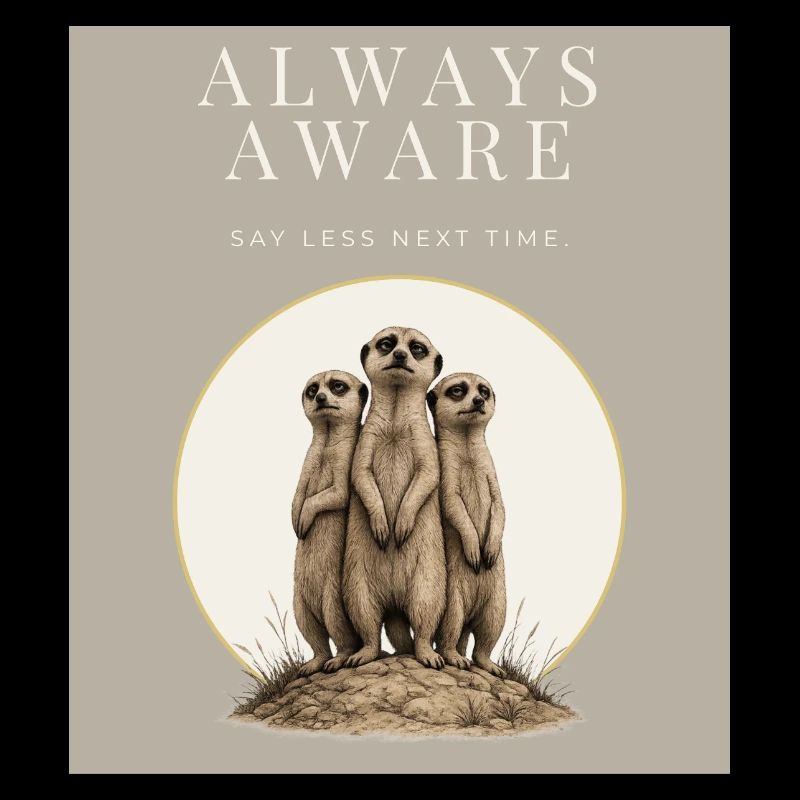 Always Aware Meerkat Trio
