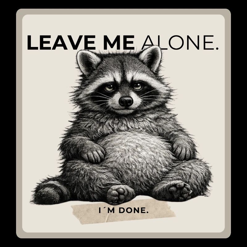 Leave Me Alone Raccoon Meme