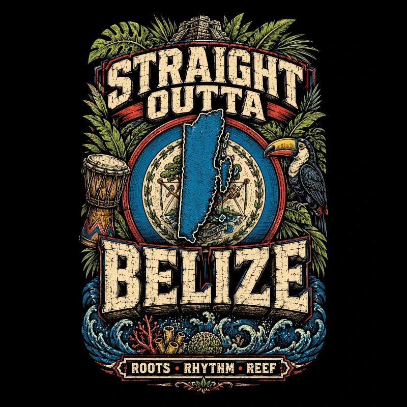 Straight Outta Belize Belizean Root