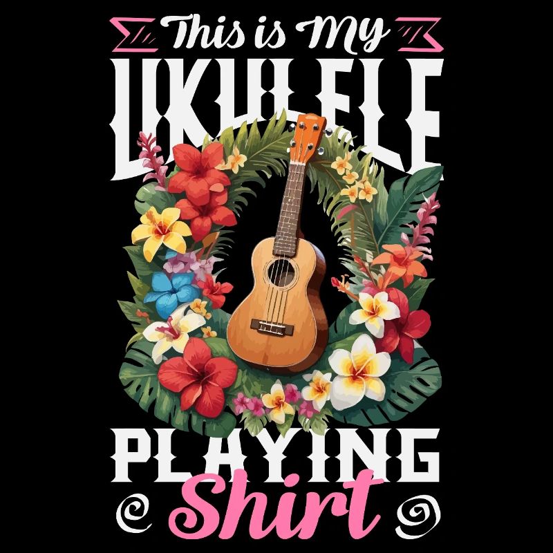 This Is My Ukulele Playing Shirt Hawaiian Guitar