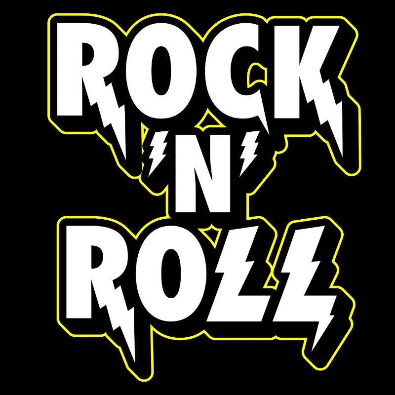 Rock 'N' Roll Lightning 3D-Logo