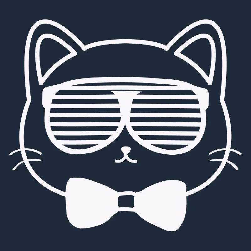 Sun cat with bow tie