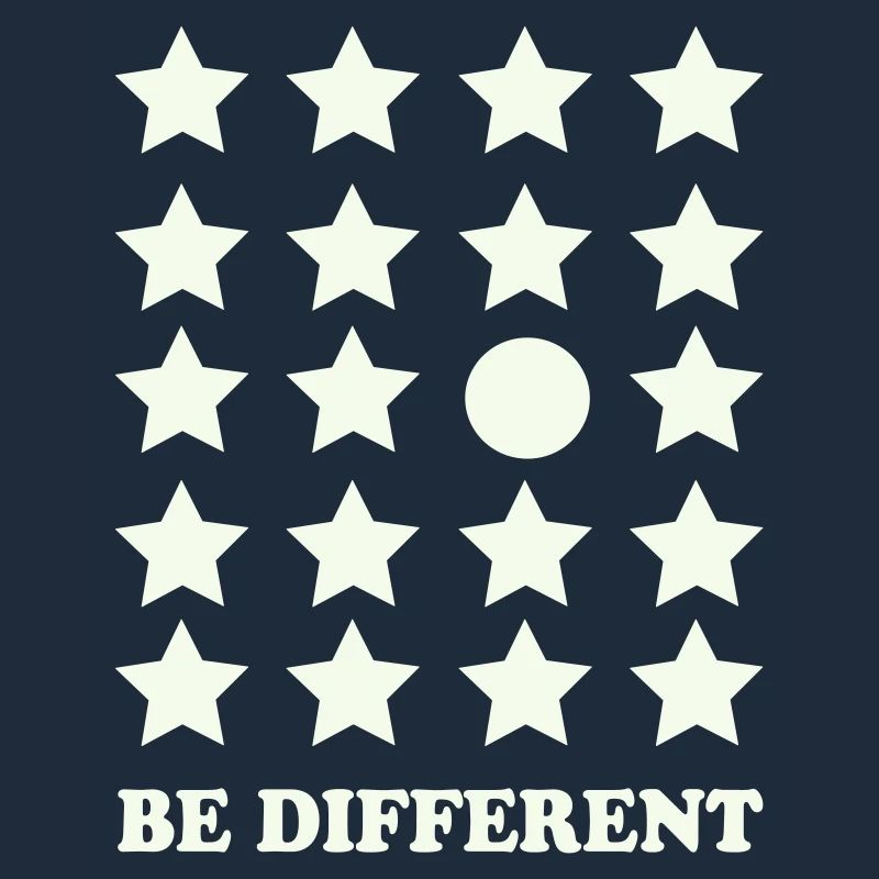 Be Different Star Grid Circle
