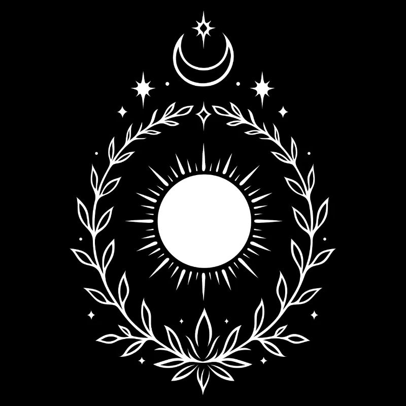 Midsummer Sun – Moon and Star Symbol