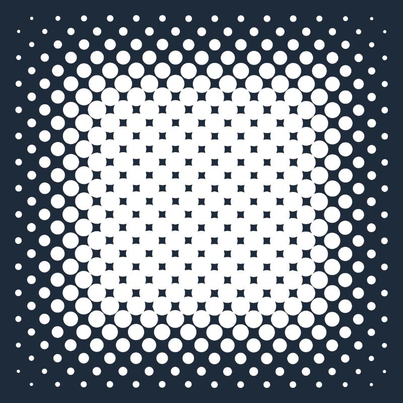 Radial Halftone Square
