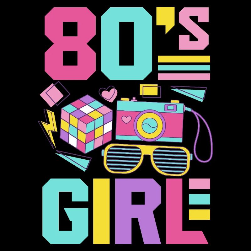 Retro Back to the 80s Vintage Design