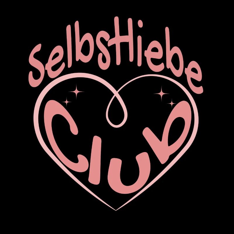 Selbstliebe– Herz Design mit positiver Botschaft