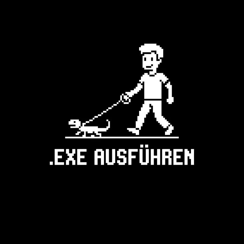 Nerd Witz Entwickler Humor exe ausführen Coder