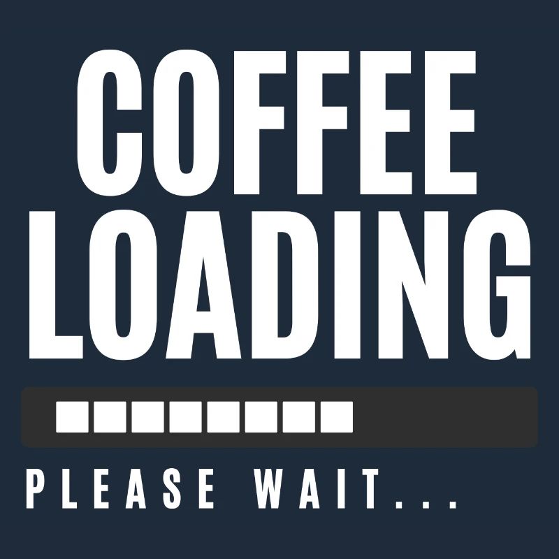 Kaffee wird geladen Bitte warten