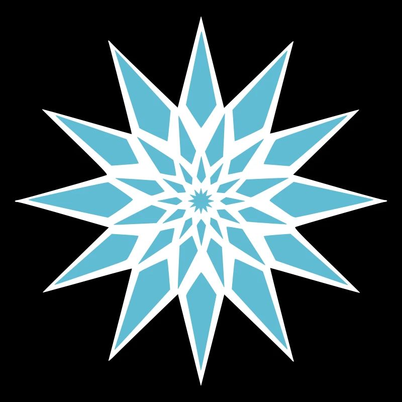 Cristal de glace étoilée