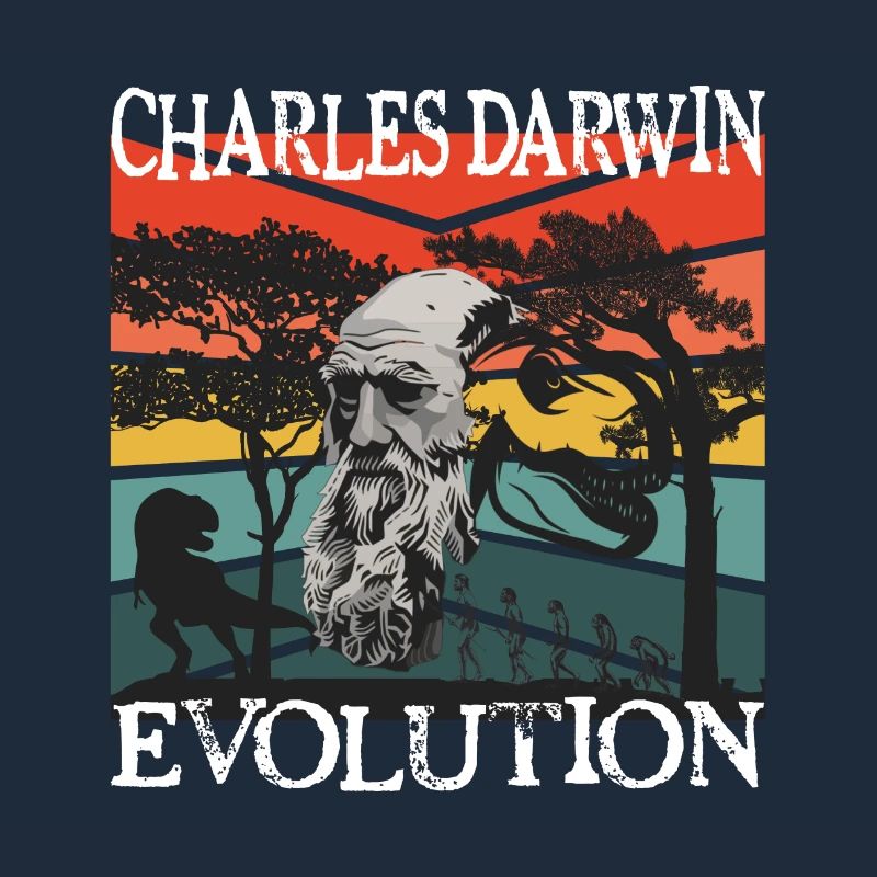 Charles Darwin Evolution tekstil gave idé