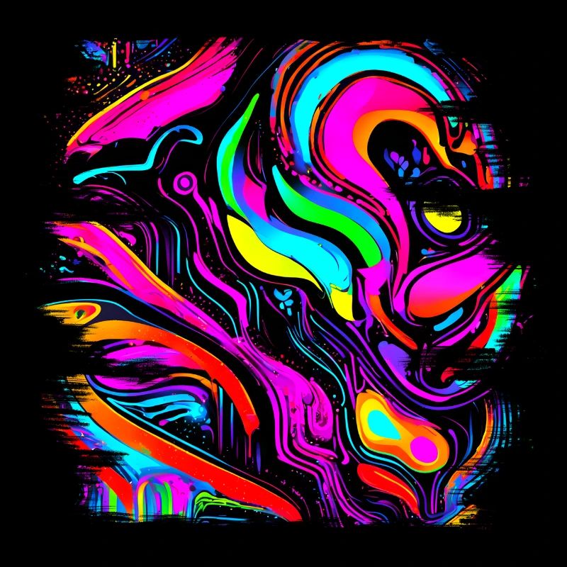 Neon Colors Colorful Creative Style Glow