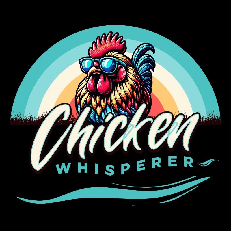 Chicken Whisperer Chicken Fan Stylized