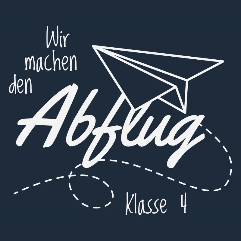 Abschlussshirt Grundschule Abflug