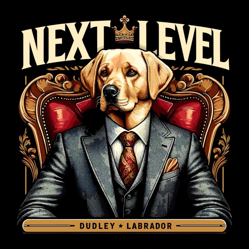 Dudley Labrador Anzug Next Level Hund Königssessel
