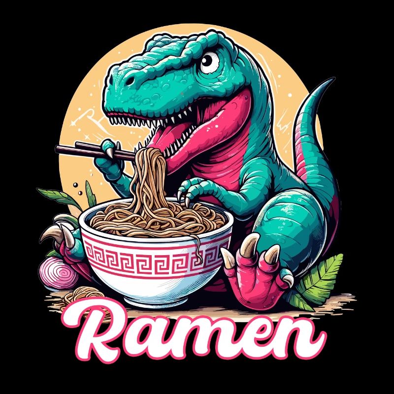 Cute T-Rex Ramen Dinosaur Gift