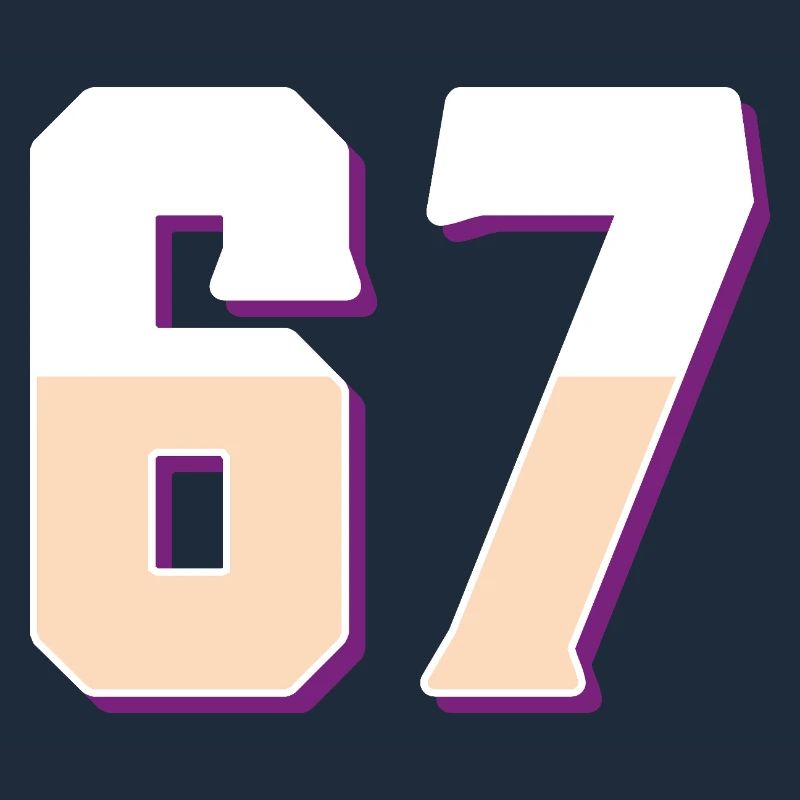 6 7 – Trendy minimalist text design,