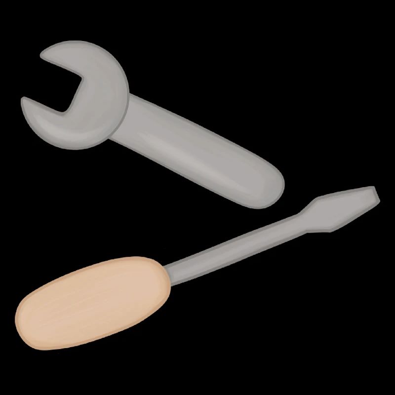 Duo d’outils : clé et tournevis