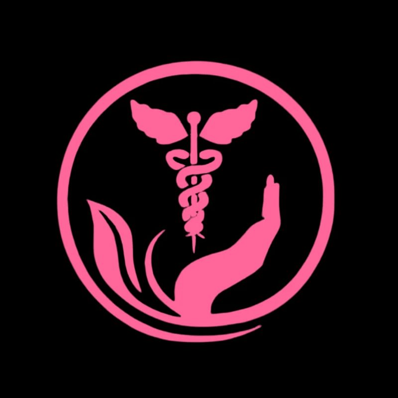 Wohlwollende Hand und Rosa Caduceus