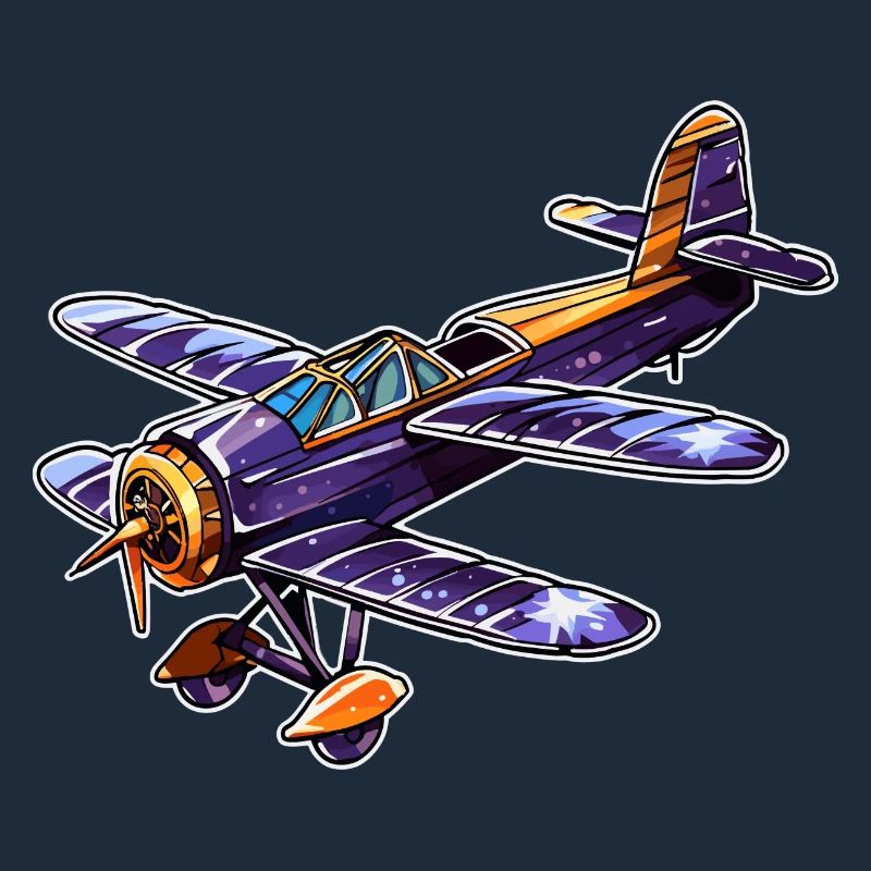 Propeller Plane Comic Look