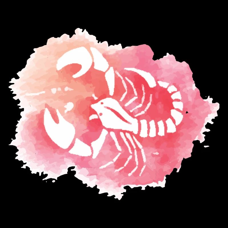 Watercolor Scorpion Skeleton Burst