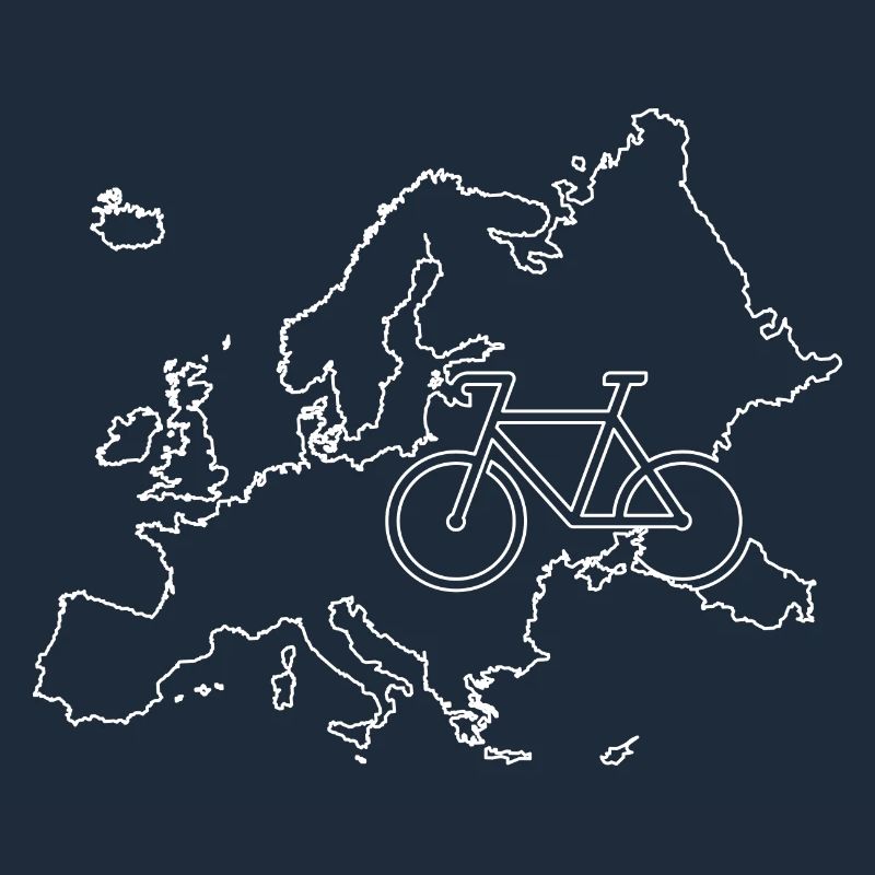 Plan de la route cyclable européenne