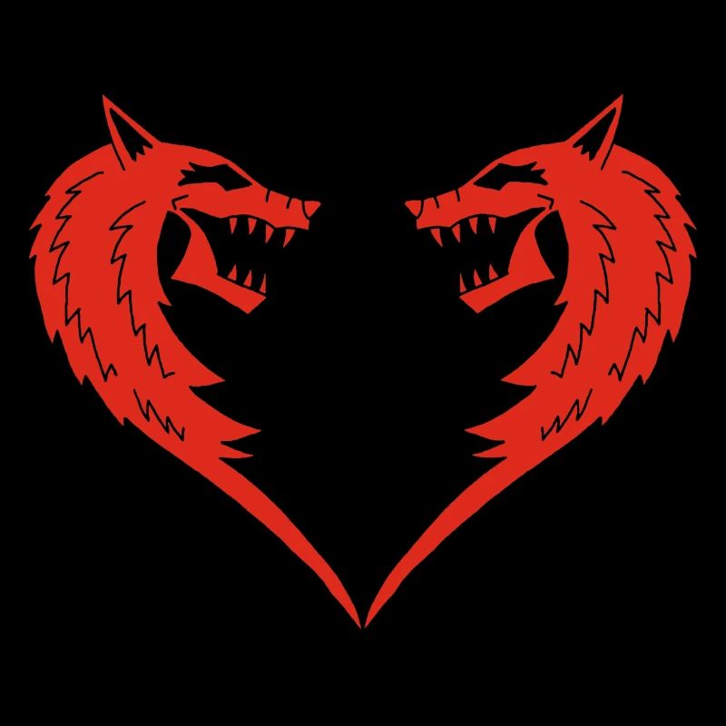 Rotes Wolfsherz