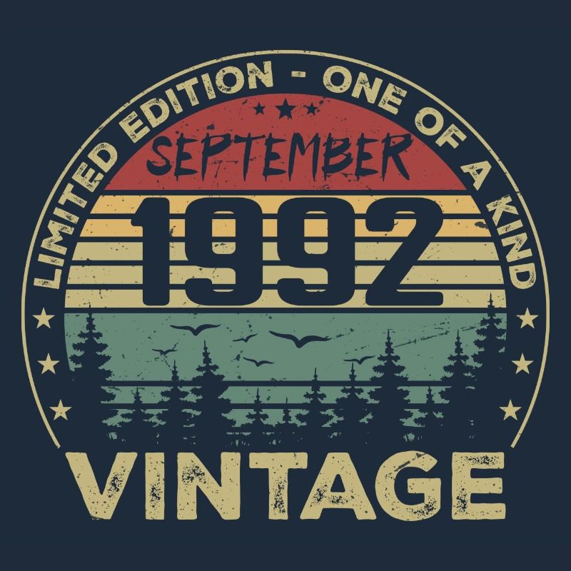 September 1992 Vintage Geburtstagsgeschenk 1992