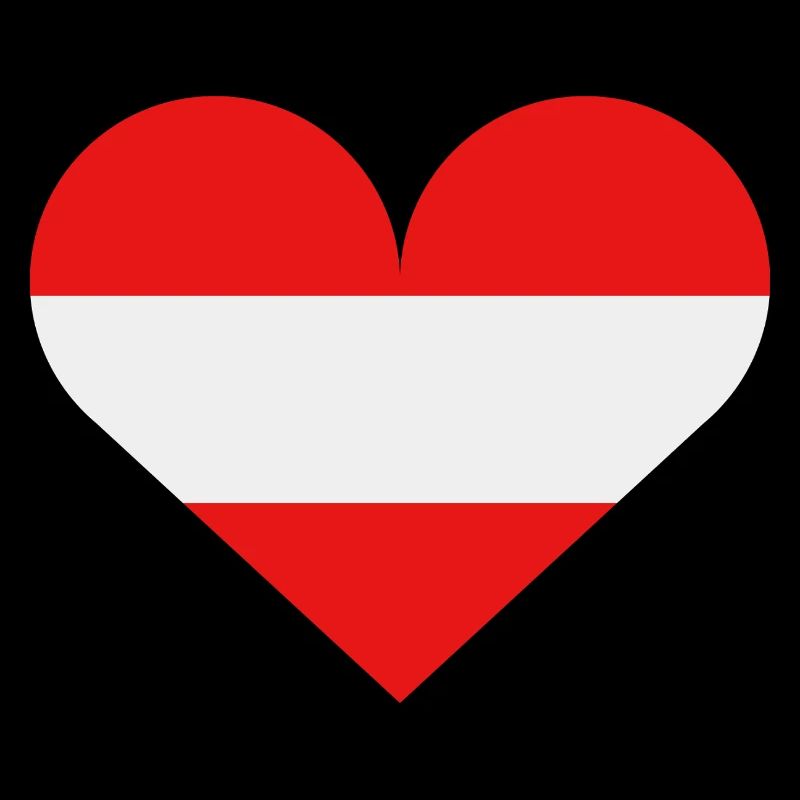 Austria heart flag