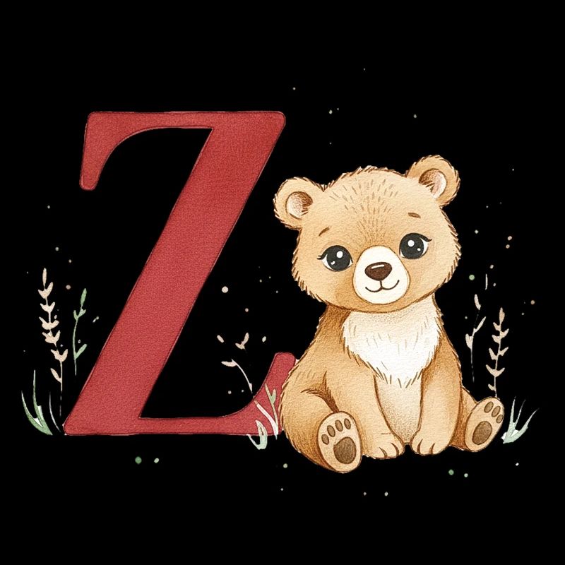 Z-Bärchen: Großes Z mit Bärchen