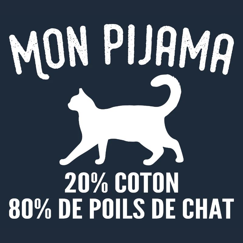Humorvoller Katzenhaar-Pyjama