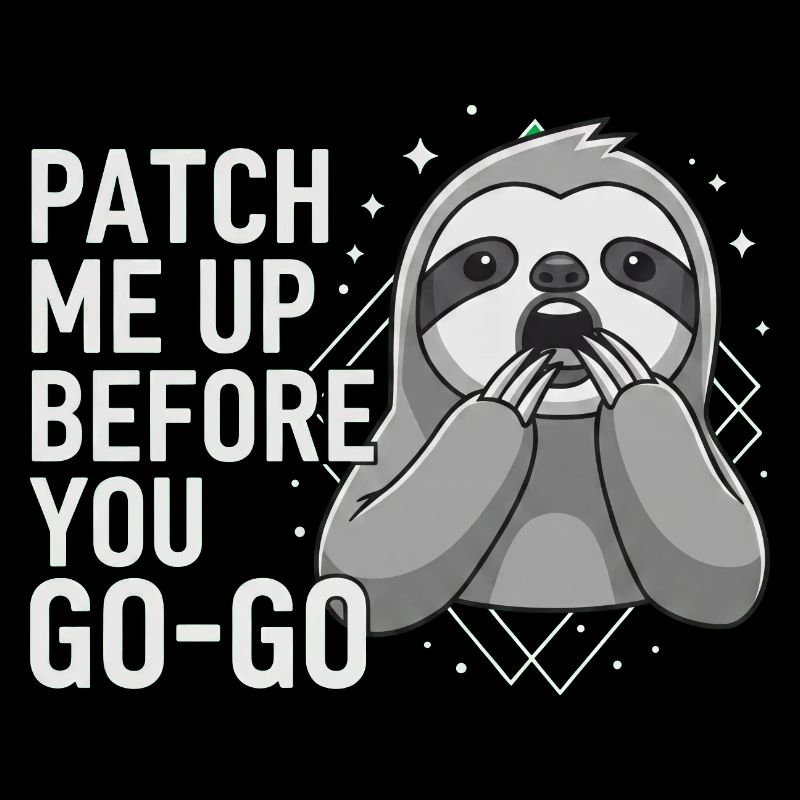 Patch Me Up Cyber Security Sloth