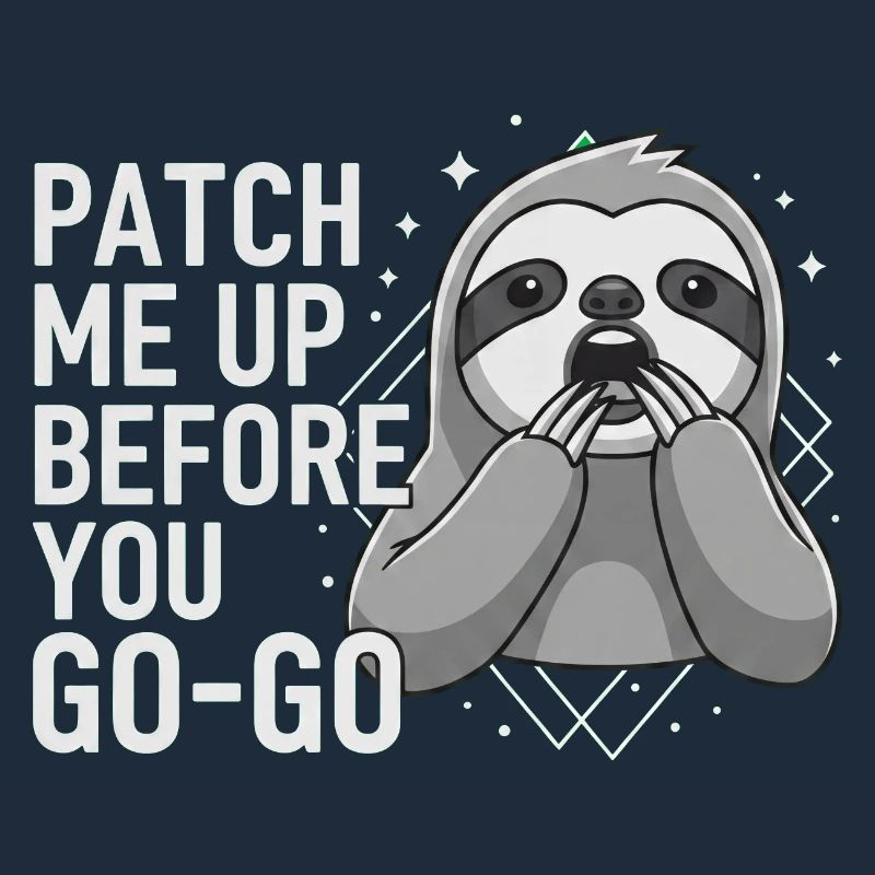 Patch Me Up Cyber Security Sloth