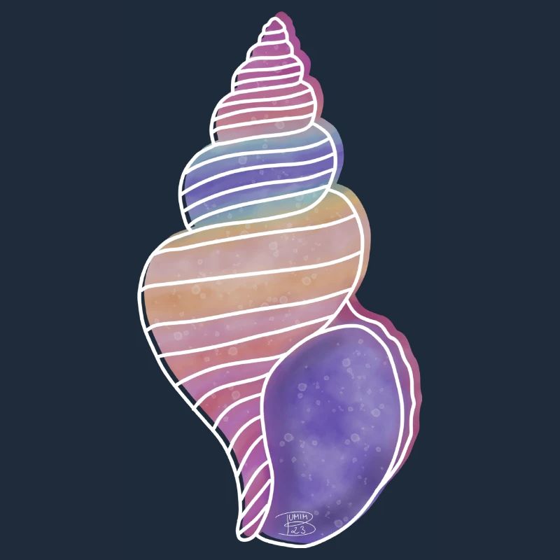 « Snail Shell », Boho Line Art Design, « Shells »