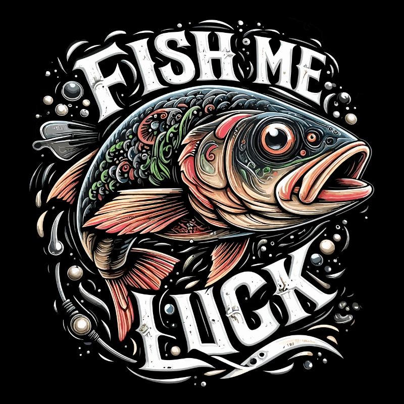 Fisch mir Glück Angeln Geschenk