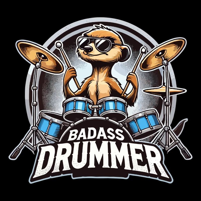 Badass batteur suricate cadeau cool