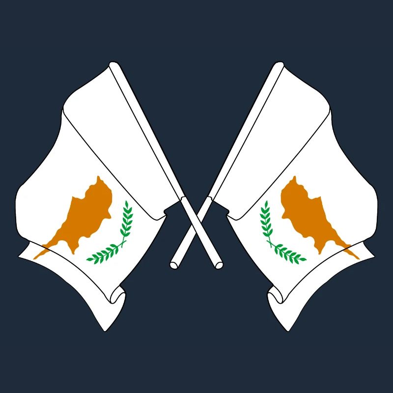 Deux drapeaux Chypre