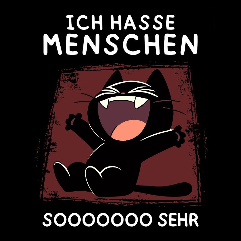 Lachende schwarze Katze – Wenn’s richtig wehtut