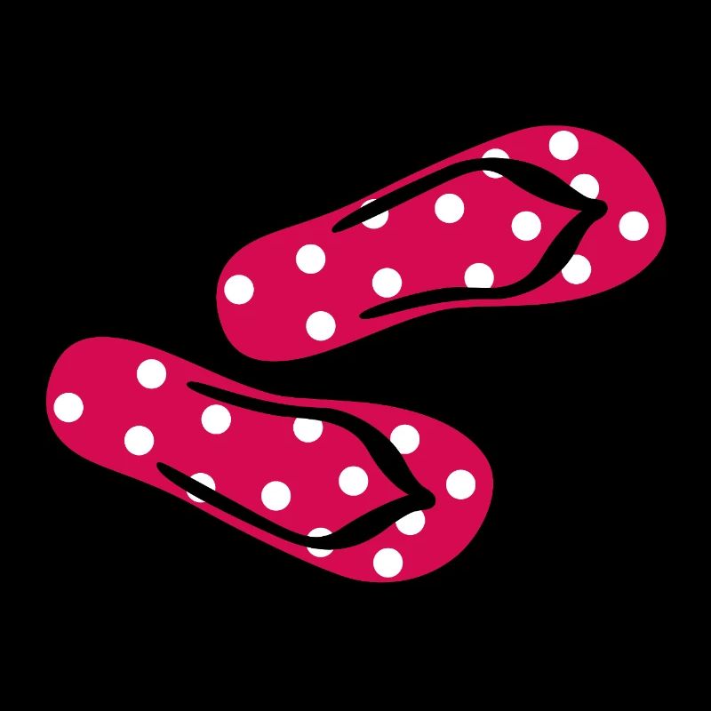 Babouches Toadstool Tongs Points Dots Été