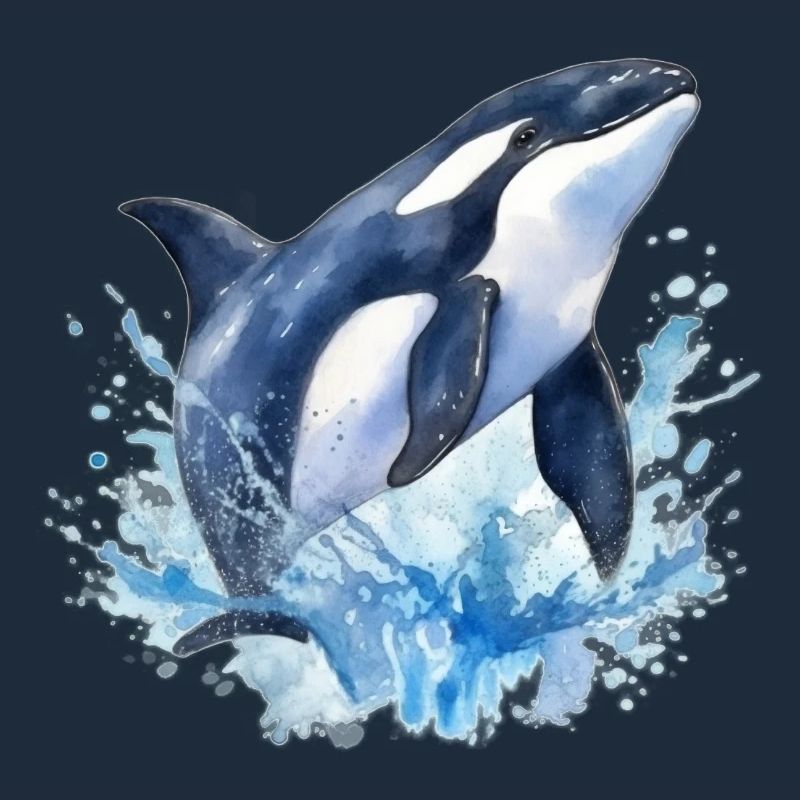 Blauer Orca