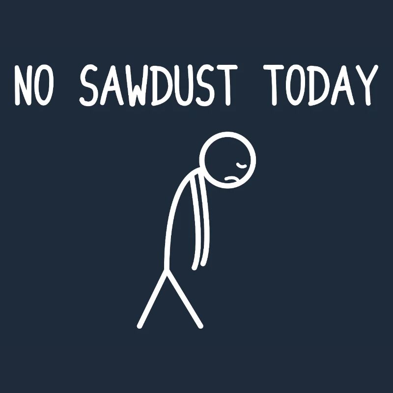 Pas de sciure aujourd’hui Bûcheron de fabrication de bois à tronçonneuse