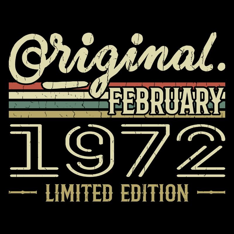 Februar 1972 Geschenk - Februar 1972 Geburtstag