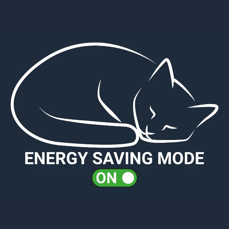 Cat in power saving mode