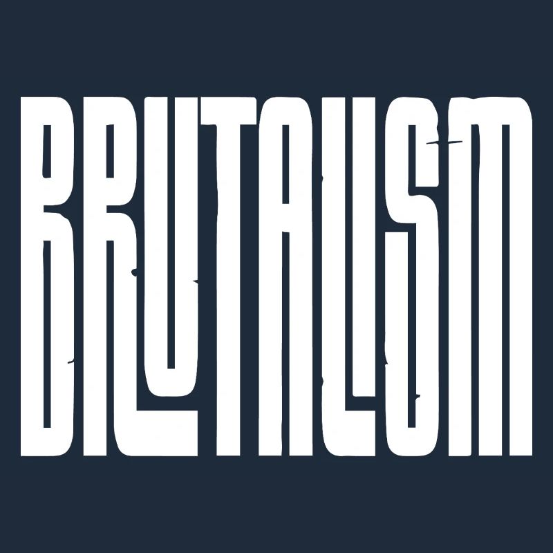 Brutalism Concrete Typography