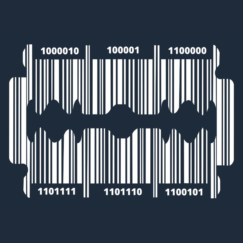 Razor blade with code