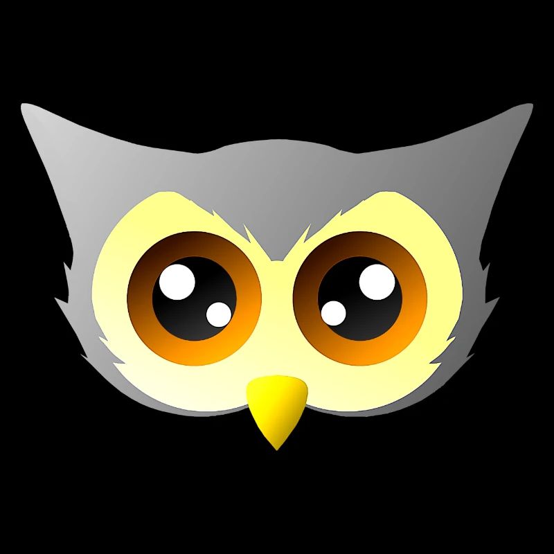 vögel closing, süßes eulengesicht