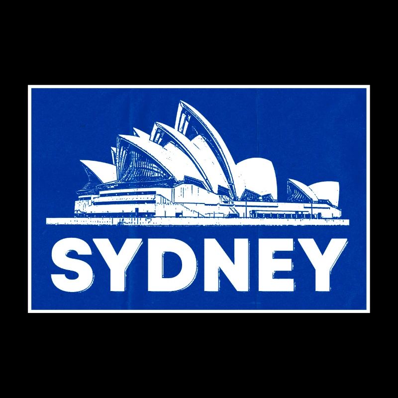 Sydney Opera Blau Silhouette