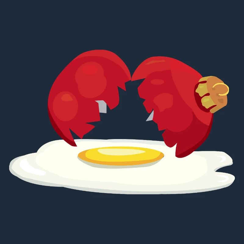 Weihnachtskugel zerbrochenes Ei