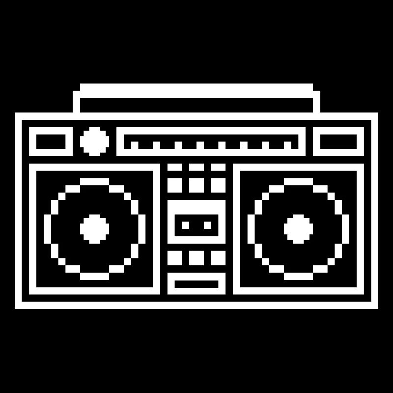 Ghetto Blaster: Retro, Music & Pixel Style